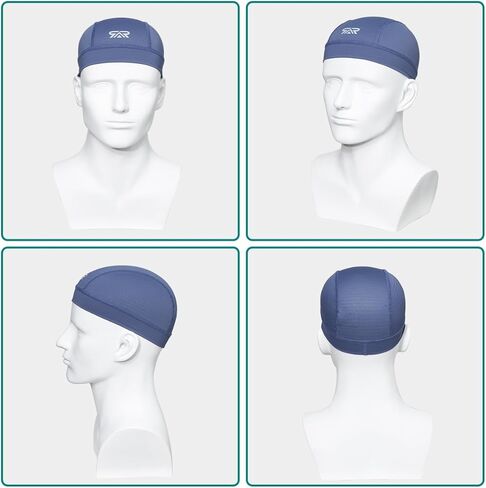 2 Pack Skull Cap Moisture Wicking Helmet Liner Men Motorcycle Cycling Sports Breathable Summer Running Beanie Caps in Saudi Arabia
