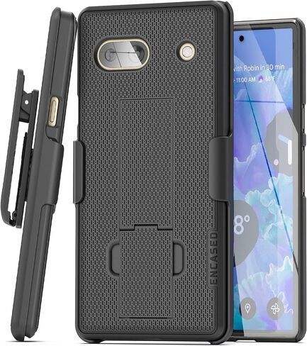 DuraClip مصمم لجراب Google Pixel 7a مع مشبك حزام، وغطاء هاتف بمسند نحيف مع حافظة دوارة (إصدار 2023) in Kuwait