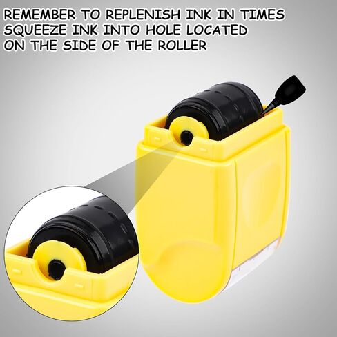 2pcs Dash Handwriting Lines Practice Stamp Roller, Self Inking Teacher Stamps for Kids Students Office Kindergarten Classroom Must-Haves (Black, Red) in Saudi Arabia