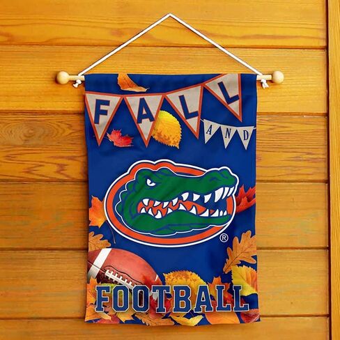 College Flags & Banners Co. Florida Gators Fall Leaves Football Season Garden Yard Flag in Saudi Arabia