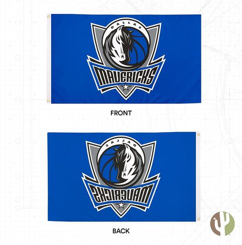 Desert Cactus Dallas Mavericks Flag NBA 100% Polyester Indoor Outdoor 3x5 feet National Basketball Association Team Flags (Flag #2) in Saudi Arabia