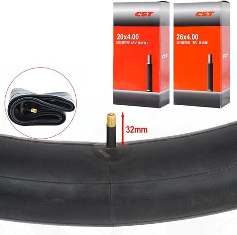 2 حزمة 20x4.0 26x4.0 بوصة مجموعة استبدال إطارات الدراجة السميكة - إطارات دراجات كهربائية قابلة للطي شديدة التحمل مع أنابيب وأذرع إضافية لمغامرات الجبال والثلوج الواسعة in Kuwait
