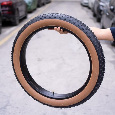 2 حزمة 20x4.0 26x4.0 بوصة مجموعة استبدال إطارات الدراجة السميكة - إطارات دراجات كهربائية قابلة للطي شديدة التحمل مع أنابيب وأذرع إضافية لمغامرات الجبال والثلوج الواسعة in Kuwait
