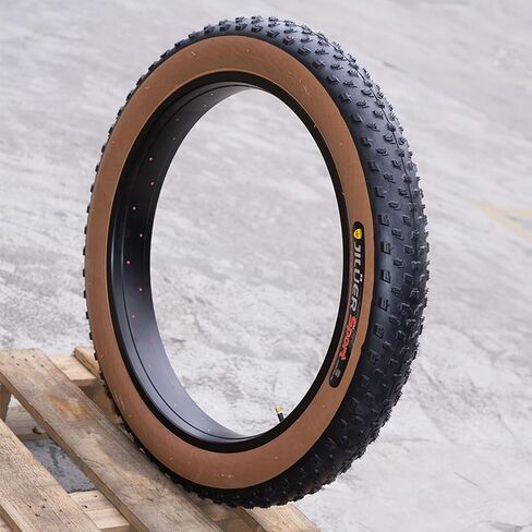 2 حزمة 20x4.0 26x4.0 بوصة مجموعة استبدال إطارات الدراجة السميكة - إطارات دراجات كهربائية قابلة للطي شديدة التحمل مع أنابيب وأذرع إضافية لمغامرات الجبال والثلوج الواسعة in Kuwait