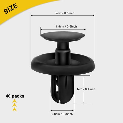 40PCS Bumper Clips, Car Clips, Car Push Retainer Clips & Auto Fasteners Assortment Replace #90467-07201 Compatible with Toyota 4Runner Camry Corolla Highlander Tundra, Lexus ES GS LS RX in Saudi Arabia
