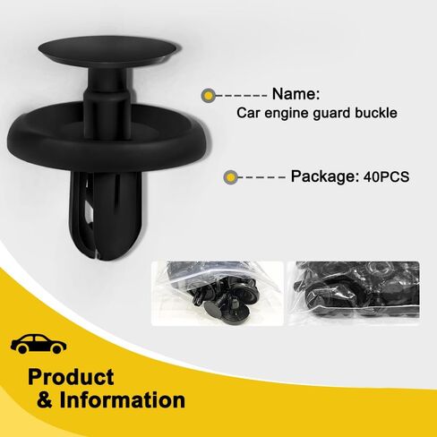 40PCS Bumper Clips, Car Clips, Car Push Retainer Clips & Auto Fasteners Assortment Replace #90467-07201 Compatible with Toyota 4Runner Camry Corolla Highlander Tundra, Lexus ES GS LS RX in Saudi Arabia