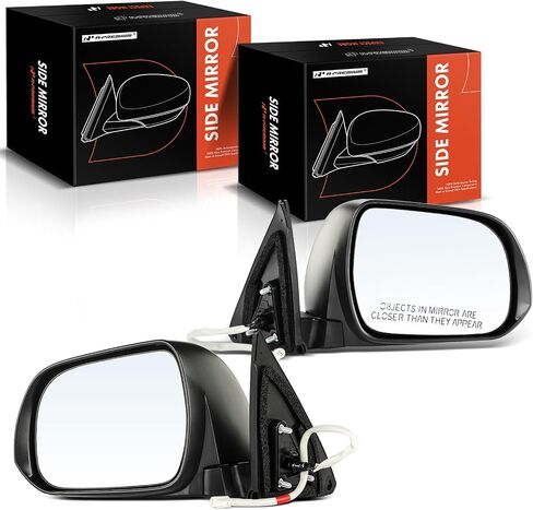 A-Premium Driver Side Power Door Mirror Compatible with Toyota Highlander 2008-2013 - Non-Heated Manual Folding Black Outside Rear View Mirror - Replace# 8794048290, 879400E061 in Saudi Arabia