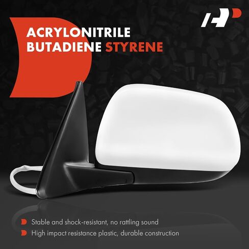A-Premium Driver Side Power Door Mirror Compatible with Toyota Highlander 2008-2013 - Non-Heated Manual Folding Black Outside Rear View Mirror - Replace# 8794048290, 879400E061 in Saudi Arabia