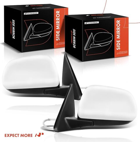 A-Premium Driver Side Power Door Mirror Compatible with Toyota Highlander 2008-2013 - Non-Heated Manual Folding Black Outside Rear View Mirror - Replace# 8794048290, 879400E061 in Saudi Arabia