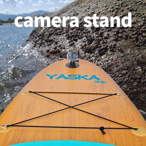 10.6ft Inflatable Stand Up Paddle Board- SUP Board for All Skill Levels with SUP Accessories & Fiberglass Paddle,Fin, Leash, Double Action Pump and ISUP Travel Backpack for Youth & Adult (Blue) in Saudi Arabia
