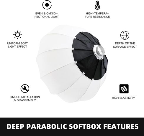 BEIYANG Softbox Lighting Kit, 2x20''x28'' Photography Soft Box with 2 pcs 6000K E27 LED Socket LED Bulbs, Studio Lights for Photography/Video Recording/Live Streaming in Saudi Arabia