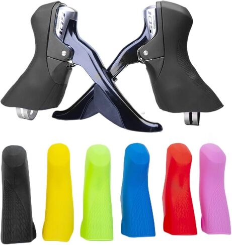 غطاء قوس لشيمانو ST-6800 ST-5800 ST-4700 ST-4703 أغطية ذراع ناقل الحركة لدراجة الطريق (زوج واحد) أسود in Kuwait