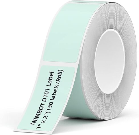 NIIMBOT D101 Labels, 0.79'' x 1.57'' (20x40mm) Thermal Sticker Label, Waterproof, Oil-Proof and Tear-Proof Self-Adhesive Barcode Labels for NIIMBOT D101 Label Maker, 1 Roll of 155 Papers(Clear) in Saudi Arabia