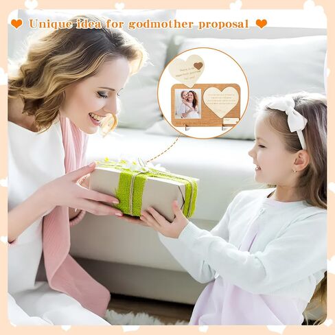 CJiangpo Will You Be My Godfather Proposal Gifts Wooden Godfather Picture Frame from Godchild Unique God Father’s Proposal Gift Ideas New Godfather Announcement Photo Frame Father’s Day Birthday Gift in Saudi Arabia