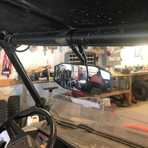 مرآة الرؤية الخلفية UTV تناسب شريط قفص دوار مقاس 1.75 بوصة، مرآة UTV للرؤية الخلفية لمركز RZR محدبة لـ Polaris RZR 800 1000 S 900 XP Arctic Cat Wildcat Sport 2015-2018، General، Ranger # 2881540 in Kuwait