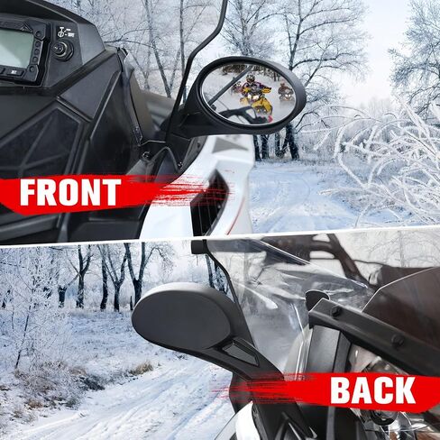 مجموعة مرآة الرؤية الخلفية A & UTV PRO لسيارة Polaris Snowmobile، غطاء محرك السيارة القابل للطي القابل للتعديل، ملحقات المرايا الجانبية المحدبة للرؤية الخلفية، استبدال OEM #2877803، قطعتان in Saudi Arabia