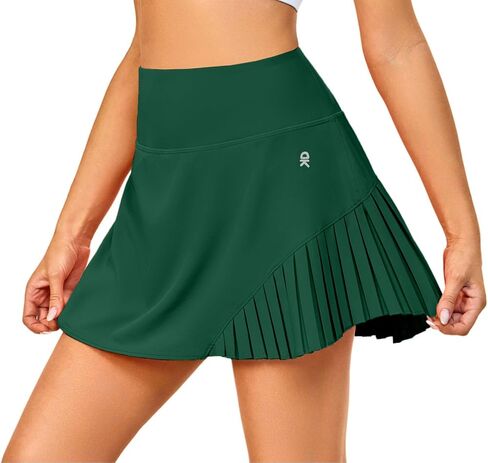 Little Donkey Andy Women's Pleated Tennis Skirts Athletic Golf Skorts High Waisted Casual Workout Sports Running Skirts in Saudi Arabia