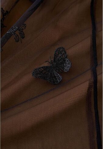CHICWISH Women's 3D Butterfly Double-Layered Mesh Midi Skirt in Saudi Arabia
