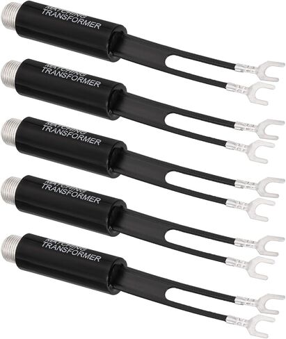 Bingfu 75 ohm F-Type to 300 ohm Twin-Lead UHF/VHF/FM Balun Antenna Matching Transformer Converter Coaxial Adapter Connector 2 Pack in Kuwait