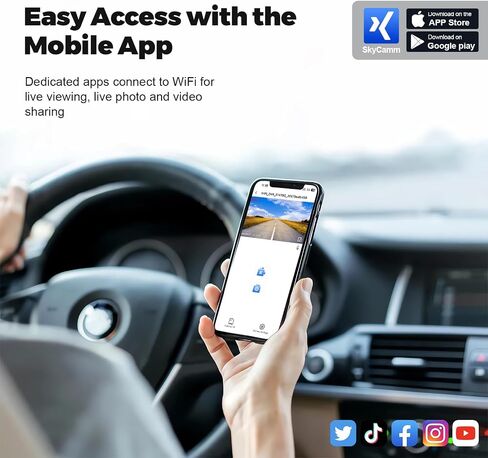 4K Dash Cam Custom fit for 4th Gen Dodge RAM 1500/2500/3500 2013 2014 2015 2016 2017 2018,(Model A),Check Model Carefully, UHD 2160P Video, App & WiFi, 128GB Card in Saudi Arabia