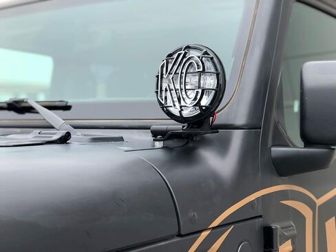 KC HiLiTES 97114 Jeep JL A-Pillar Mount مع 6 بوصات Apollo Pro Light Kit-Spread Beam" in Saudi Arabia