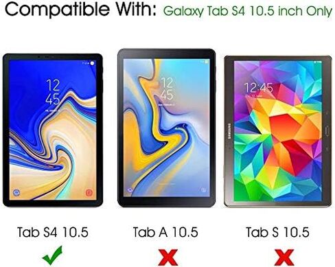 TANTEK [3-Pack Screen Protector for Samsung Galaxy Tab S4 10.5 inch 2018,SM-T830/T835/T837 Model,Tempered Glass Film,Ultra Clear,Anti Scratch,Bubble Free in Kuwait