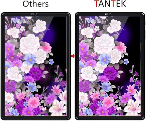 TANTEK [3-Pack Screen Protector for Samsung Galaxy Tab S4 10.5 inch 2018,SM-T830/T835/T837 Model,Tempered Glass Film,Ultra Clear,Anti Scratch,Bubble Free in Kuwait