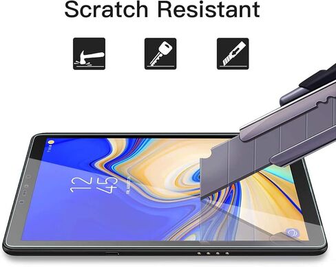 TANTEK [3-Pack Screen Protector for Samsung Galaxy Tab S4 10.5 inch 2018,SM-T830/T835/T837 Model,Tempered Glass Film,Ultra Clear,Anti Scratch,Bubble Free in Kuwait