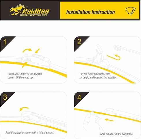 Oem Windshield Wiper Blades, Replacement for 2004-2022 Toyota Prius 04-20 Sienna Front & Rear Wiper Blades for for My Car,3 Set Automotive Replacement Windshield Wiper Blades 26"+22"+16-A in Kuwait