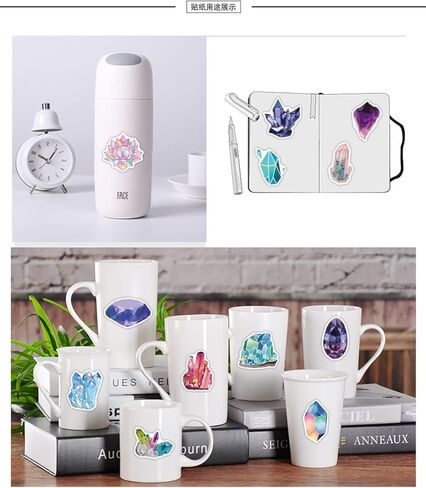 ملصقات كريستال حجر الراين 100 قطعة من الفينيل المقاوم للماء لتزيين الكمبيوتر المحمول DIY لملصقات Kawaii اللطيفة للبالغين in Kuwait