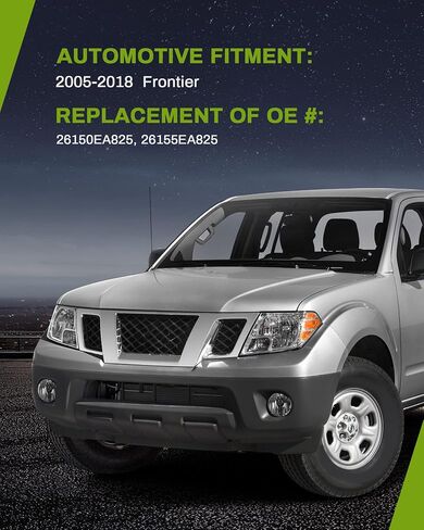 مصابيح الضباب AUTOSAVER88 متوافقة مع 2005 2006 2007 2008 2009 2010 2011 2012 2013 2014 2015 2016 2017 2018 Frontier 05-18 استبدال ضوء الضباب، مع مصابيح 12 فولت 55 وات H11، وحزام الأسلاك والتبديل in Saudi Arabia