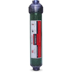 LiquaGen Color Changing Deionization (DI) Mixed Bed Replacement Inline Water Filter (2" x 10") for 0 TDS Ultra Pure Water | Aquarium Filter | Fish Tank Filters | for RODI Systems