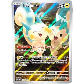 Pokemon - Pachirisu 208/198 - Scarlet & Violet - Illustrator Rare - Holo Full Art