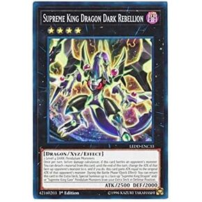 Konami YU-GI-OH! English Version LEDD-ENC33 Supreme King Dragon Dark Rebellion Hao Ling Ling Dark Rebellion (Normal) 1st Edition Collectible Card Game Singles Card