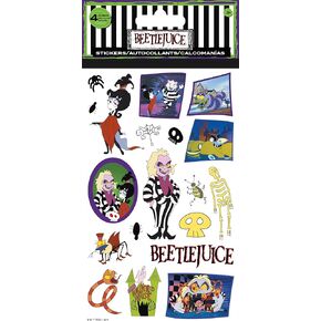 Beetlejuice - Stylized - Standard 4 Sheet Stickers Standard Stickers - 4 Sheet