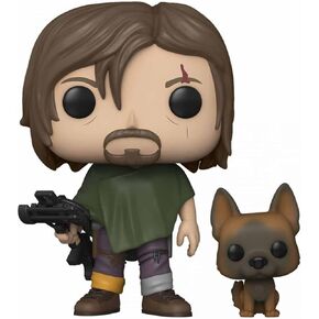 Funko POP TV & Buddy: Walking Dead - Daryl with Dog,Multicolor,3.75 inches,57638