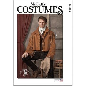 McCall's Men's Old West Costume Sewing Pattern Packet, Design Code M8399, Sizes 34-36-38-40-42