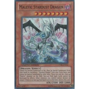 Yu-Gi-Oh! - Malefic Stardust Dragon (CT08-EN014) - 2011 Collectors Tins - Limited Edition - Super Rare by Yu-Gi-Oh!