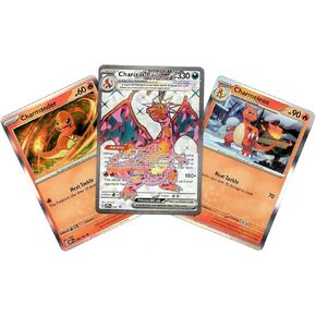 Pokemon Charizard ex SVP 056 - Black Star Promo Card Lot - Charmeleon Charmander Promo Foil - Obsidian Flame