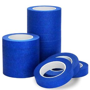 Painters Tape 1 Inch Wide, 16 Packs Blue Painters Tape for General Purpose Use, 1 Inch X 55 Yards X 16 Rolls, 880 Yards in Total