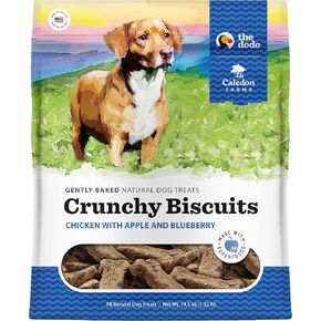 Caledon Farms The Dodo Crunchy Biscuits - Chicken with Apple & Blueberry 19.5oz, Dog Treats, Biscuits