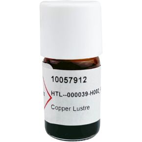 Colorobbia® Liquid Copper Lustre Overglaze for Kiln-Fired CERAMICS - 2 gram Bottle - This Glaze MUST Be Kiln Fired