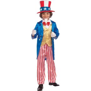 Forum Novelties boys Deluxe Uncle Sam Child Costume