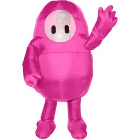 InSpirit Designs Fall Guys Pink Inflatable Kids Costume | Officially Licensed | Halloween Outfit for Boys and Girls