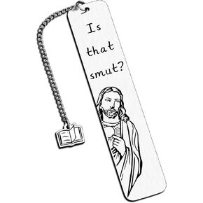 is That Smutt Jesus Bookmark, Smutty Book Lovers Gifts, Book Marks for Reading Men, Smut Bookmark, Booktok Gifts, Bookish Items, Book Accessories for Reading Lovers, Book Lovers Gifts, Bookish Gifts