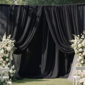Sage Green Chiffon Fabric for Draping 5 Yard Voile Tulle Sheer Sage Green Fabric Wedding Arbor Backdrop Canopy Christmas Birthday Party Gender Reveal Baby Shower DIY Decoration Backdrop
