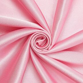 Crepe Back Satin Bridal Fabric Drapery Soft 60" Inches by The Yard (1 Yard, Light Yellow)