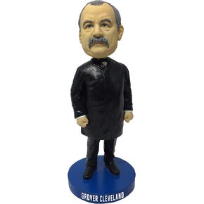 Grover Cleveland United States President - Limited Edition Bobblehead Figurine, Beige, 8 Inches Tall