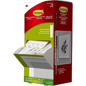 Command 17201CABPK Picture Hanging Strips, 5/8-Inch x 2 3/4-Inch , White, 50/Carton