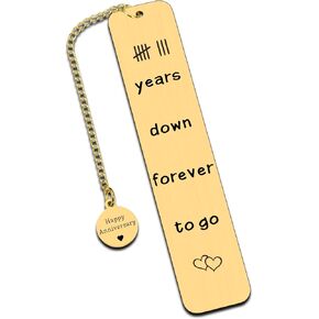 8th Anniversary Bronze Gifts for Her Him - 8 Year Wedding Anniversary for Couples Anniversarys Birthday Gift for Wife Husband Christmas Gift 8 Years Down Forever to Go